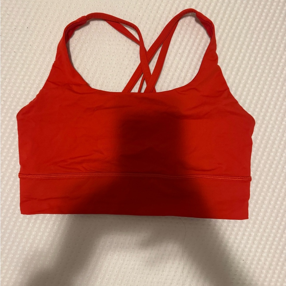 New Without Tags Lululemon Red Energy Bra Medium Support - Size 8